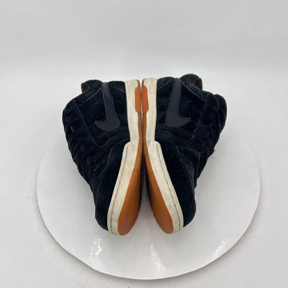 Nike Air Morgan 6.0 Youth Size 6.5Y Women 8 312279 001 Black Suede Low Shoes